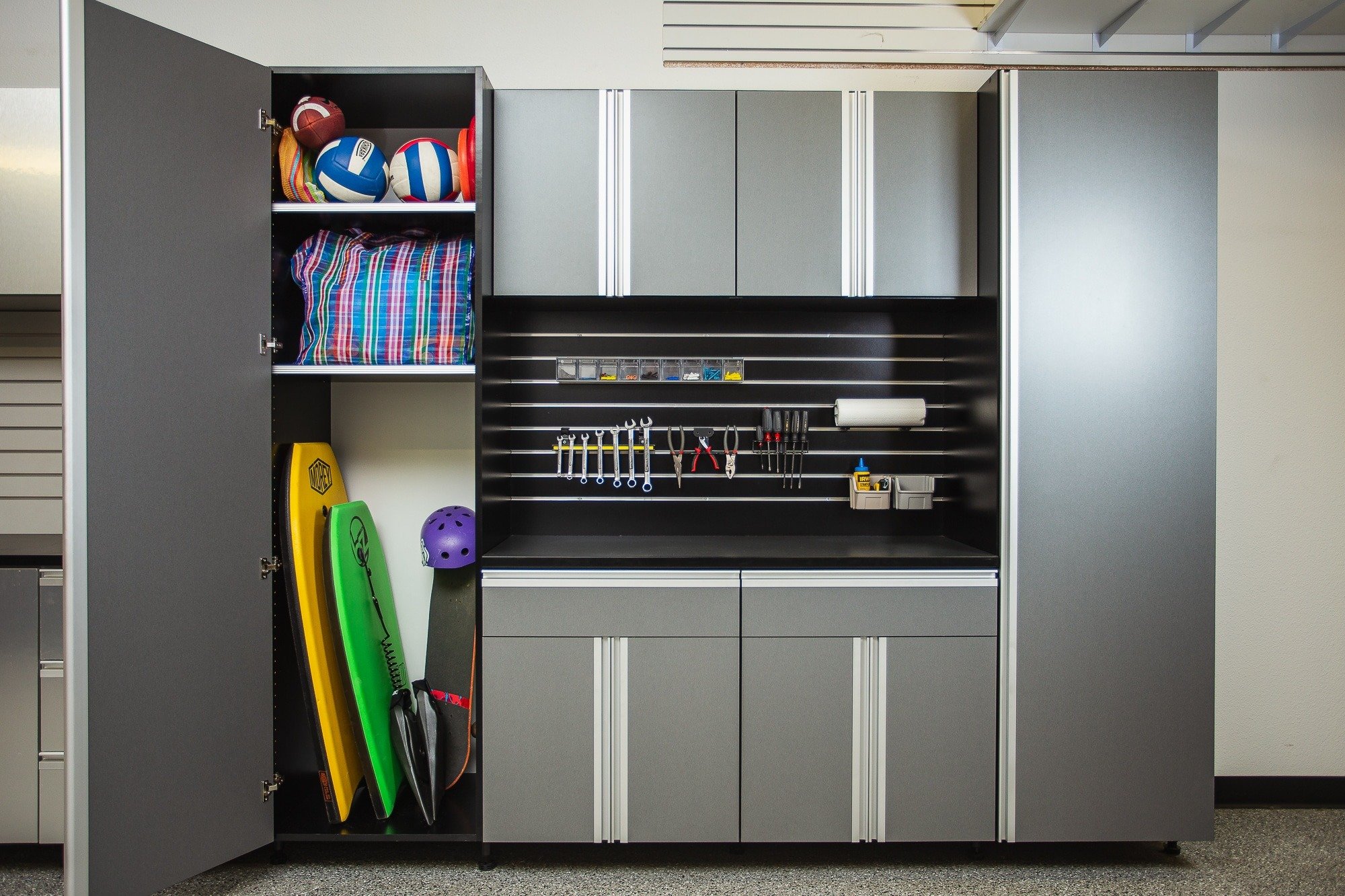 Garage Cabinets For Sports Equipment Storage Pacific Panel